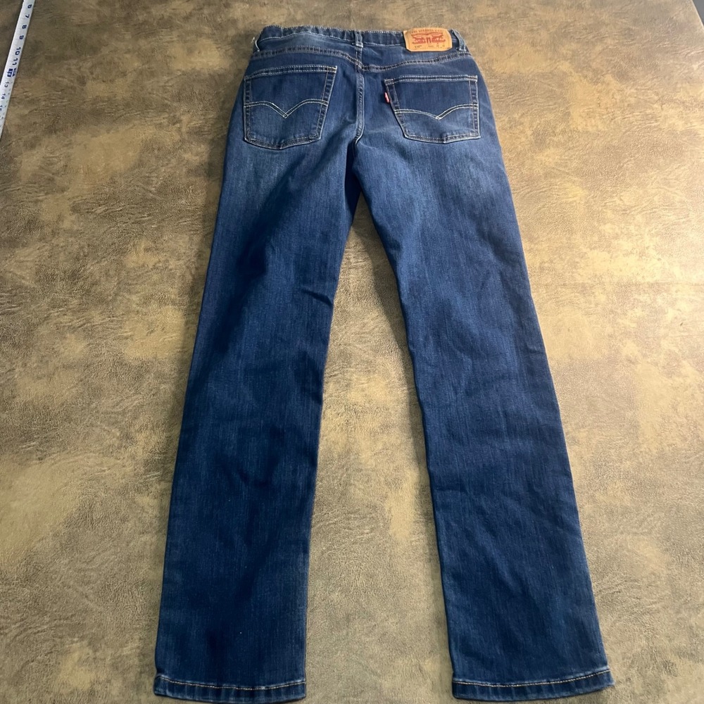 Levi's 510 Skinny Jeans Boys 16 Reg 28x30 Dark Wash Stretch Denim Blue 3941